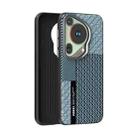 For Huawei Pura 70 Ultra ABEEL 6D Micro Relief MagSafe Magnetic Phone Case(Carbon Fiber Blue) - 1