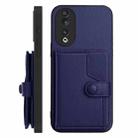 For Honor 90 Button Card Bag RFID Anti-theft Phone Case(Blue) - 2