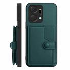 For Honor X7a / Play7T Button Card Bag RFID Anti-theft Phone Case(Green) - 2