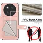 For Honor X60 Pro / X9c / Magic7 Lite Button Card Bag RFID Anti-theft Phone Case(Pink) - 3