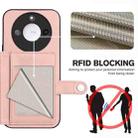 For Honor X60 / X9c Smart Button Card Bag RFID Anti-theft Phone Case(Pink) - 3
