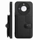 For Honor X60 / X9c Smart Button Card Bag RFID Anti-theft Phone Case(Black) - 2