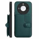 For Honor X60 / X9c Smart Button Card Bag RFID Anti-theft Phone Case(Green) - 2