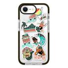 For iPhone 7 / 8 / SE 2020 2022 Simple Illustration Pattern Full Coverage Phone Case(Summer Surfing A) - 1