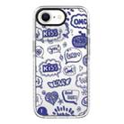 For iPhone 7 / 8 / SE 2020 2022 Simple Illustration Pattern Full Coverage Phone Case(Text Label A) - 1