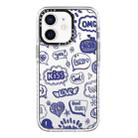 For iPhone 11 Simple Illustration Pattern Full Coverage Phone Case(Text Label A) - 1