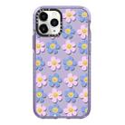 For iPhone 11 Pro Simple Illustration Pattern Full Coverage Phone Case(Smiley Flower C) - 1