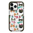 For iPhone 11 Pro Max Simple Illustration Pattern Full Coverage Phone Case(Winter Cat) - 1