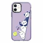 For iPhone 12 mini Simple Illustration Pattern Full Coverage Phone Case(Summer Panda B) - 1