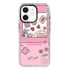 For iPhone 12 mini Simple Illustration Pattern Full Coverage Phone Case(Cute Little Heart B) - 1