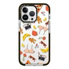 For iPhone 12 Pro Simple Illustration Pattern Full Coverage Phone Case(Summer Label C) - 1