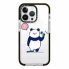 For iPhone 12 Pro Simple Illustration Pattern Full Coverage Phone Case(Summer Panda A) - 1