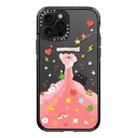 For iPhone 12 Pro Simple Illustration Pattern Full Coverage Phone Case(Cute Little Heart A) - 1