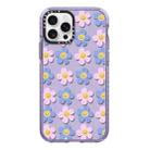 For iPhone 12 Pro Simple Illustration Pattern Full Coverage Phone Case(Smiley Flower C) - 1