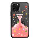 For iPhone 12 Pro Max Simple Illustration Pattern Full Coverage Phone Case(Cute Little Heart A) - 1