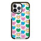 For iPhone 12 Pro Max Simple Illustration Pattern Full Coverage Phone Case(Smiley Flower B) - 1