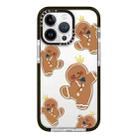 For iPhone 12 Pro Max Simple Illustration Pattern Full Coverage Phone Case(Gingerbread Man) - 1