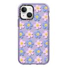 For iPhone 13 Simple Illustration Pattern Full Coverage Phone Case(Smiley Flower C) - 1