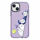 For iPhone 14 Simple Illustration Pattern Full Coverage Phone Case(Summer Panda B) - 1