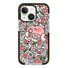 For iPhone 14 Plus Simple Illustration Pattern Full Coverage Phone Case(Cute Little Heart C) - 1