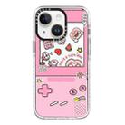 For iPhone 15 Simple Illustration Pattern Full Coverage Phone Case(Cute Little Heart B) - 1