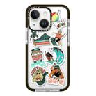 For iPhone 15 Plus Simple Illustration Pattern Full Coverage Phone Case(Summer Surfing A) - 1