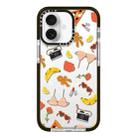 For iPhone 16 Simple Illustration Pattern Full Coverage Phone Case(Summer Label C) - 1