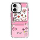 For iPhone 16 Simple Illustration Pattern Full Coverage Phone Case(Cute Little Heart B) - 1