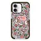 For iPhone 16 Simple Illustration Pattern Full Coverage Phone Case(Cute Little Heart C) - 1