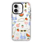 For iPhone 16 Plus Simple Illustration Pattern Full Coverage Phone Case(Summer Label B) - 1