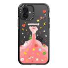 For iPhone 16 Plus Simple Illustration Pattern Full Coverage Phone Case(Cute Little Heart A) - 1