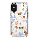 For iPhone X / XS Simple Illustration Pattern Full Coverage Phone Case(Summer Label B) - 1