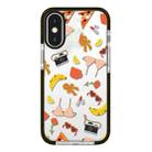 For iPhone X / XS Simple Illustration Pattern Full Coverage Phone Case(Summer Label C) - 1