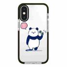 For iPhone X / XS Simple Illustration Pattern Full Coverage Phone Case(Summer Panda A) - 1