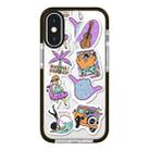 For iPhone X / XS Simple Illustration Pattern Full Coverage Phone Case(Summer Surfing B) - 1