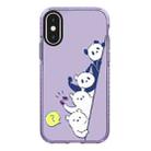 For iPhone X / XS Simple Illustration Pattern Full Coverage Phone Case(Summer Panda B) - 1