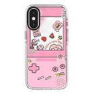 For iPhone X / XS Simple Illustration Pattern Full Coverage Phone Case(Cute Little Heart B) - 1