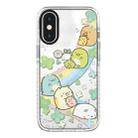 For iPhone X / XS Simple Illustration Pattern Full Coverage Phone Case(Corner Creature B) - 1