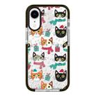 For iPhone XR Simple Illustration Pattern Full Coverage Phone Case(Winter Cat) - 1