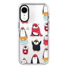 For iPhone XR Simple Illustration Pattern Full Coverage Phone Case(Winter Penguin) - 1