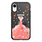 For iPhone XR Simple Illustration Pattern Full Coverage Phone Case(Cute Little Heart A) - 1