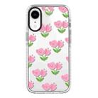 For iPhone XR Simple Illustration Pattern Full Coverage Phone Case(Smiley Flower A) - 1