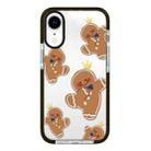 For iPhone XR Simple Illustration Pattern Full Coverage Phone Case(Gingerbread Man) - 1