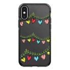 For iPhone XS Max Simple Illustration Pattern Full Coverage Phone Case(Christmas Tree B) - 1