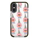 For iPhone XS Max Simple Illustration Pattern Full Coverage Phone Case(Lady) - 1