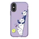 For iPhone XS Max Simple Illustration Pattern Full Coverage Phone Case(Summer Panda B) - 1