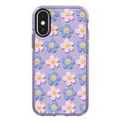 For iPhone XS Max Simple Illustration Pattern Full Coverage Phone Case(Smiley Flower C) - 1