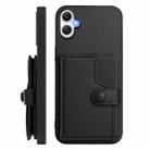 For Samsung Galaxy A06 4G Button Card Bag RFID Anti-theft Phone Case(Black) - 2