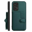 For Samsung Galaxy A53 5G Button Card Bag RFID Anti-theft Phone Case(Green) - 2