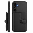 For Samsung Galaxy M16 5G / F16 5G Button Card Bag RFID Anti-theft Phone Case(Black) - 2